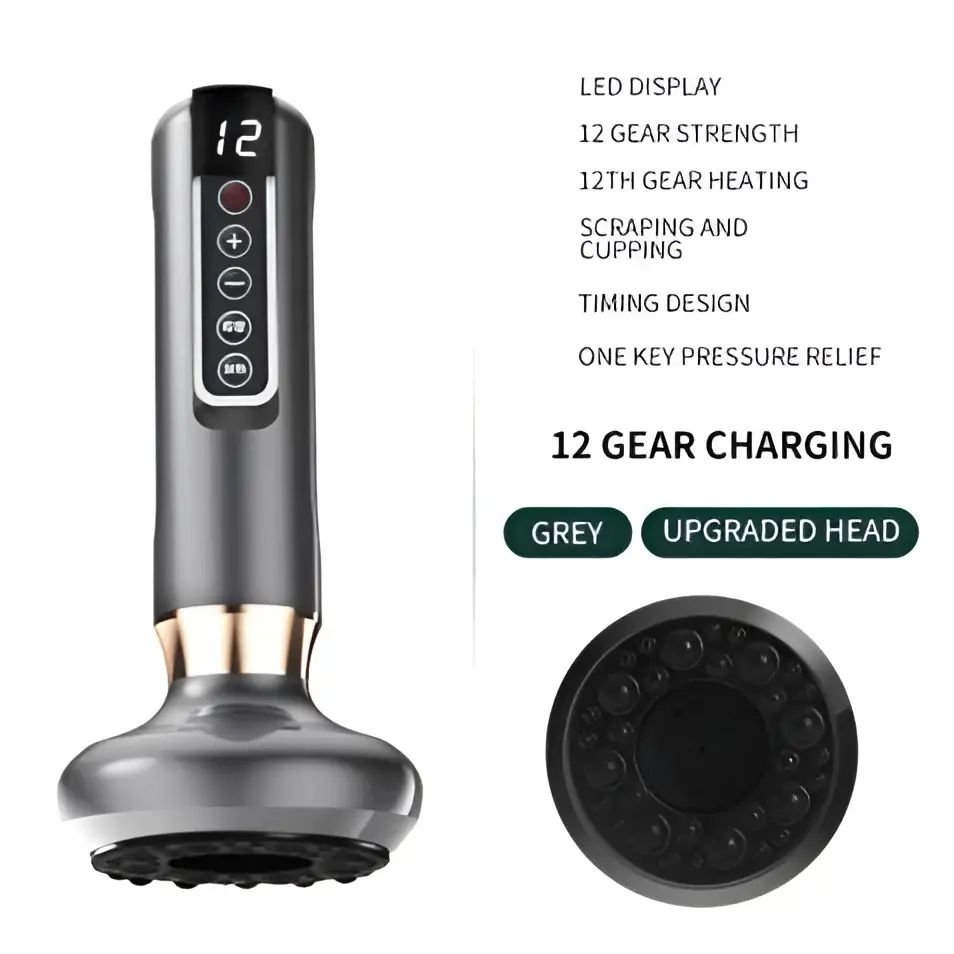 Electric Vacuum Cupping Massager and Gua Sha Device