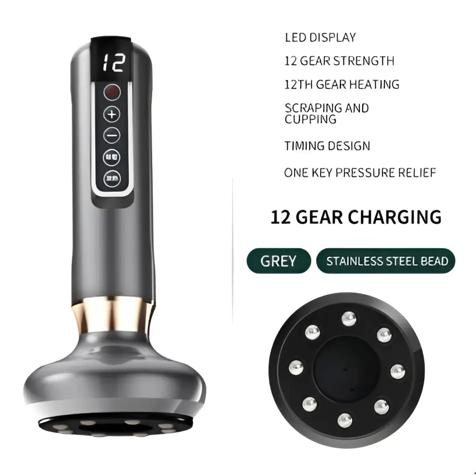Electric Vacuum Cupping Massager and Gua Sha Device